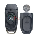 Flip remote key 2 button 434mhz ID49 chip for Ford Ranger 2015+