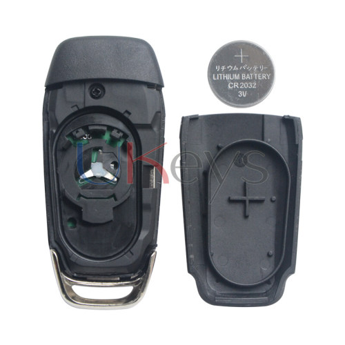 Flip remote key 2 button 434mhz ID49 chip for Ford Ranger 2015+