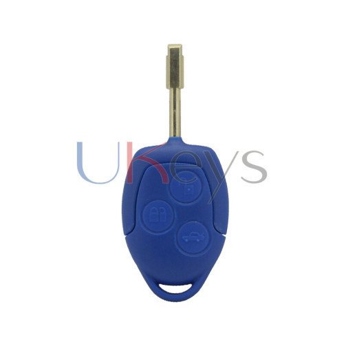 Blue ford remote key shell 3 button FO21 for Ford