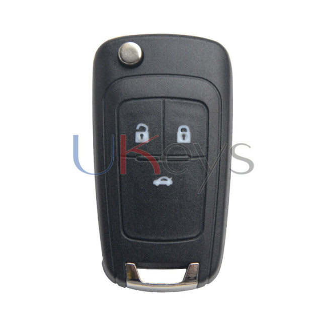 2010- 2014 Chevrolet Cruze Flip remote key 3 button 433Mhz ID46 chip PCF7941E ASK HTAG2