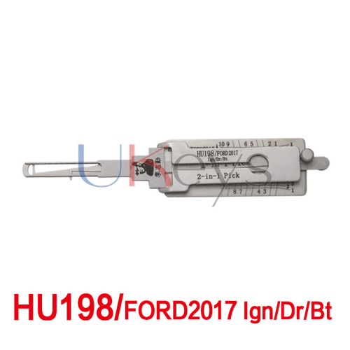 Lishi 2in1 Pick HU198/FORD 2017 Ign/Dr/Bt