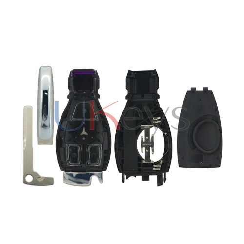 BGA Smart key shell 3 button with battery holder for Mercedes Benz 2000-2014