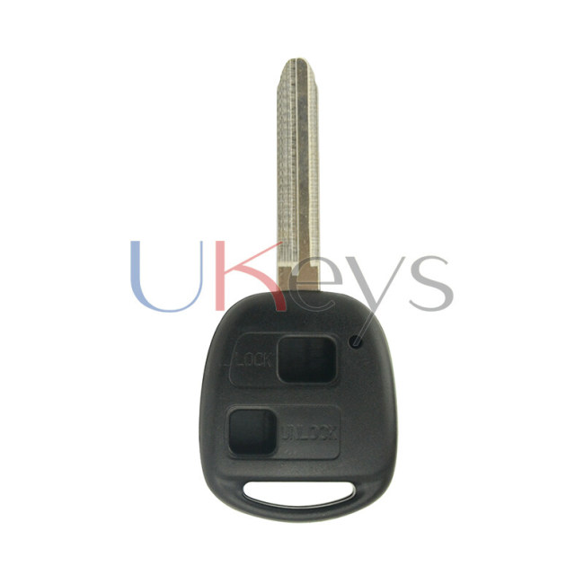 Remote key shell 2 button TOY43 for Toyota Land Cruiser FJ Cruiser Prado RAV4 2004-2009