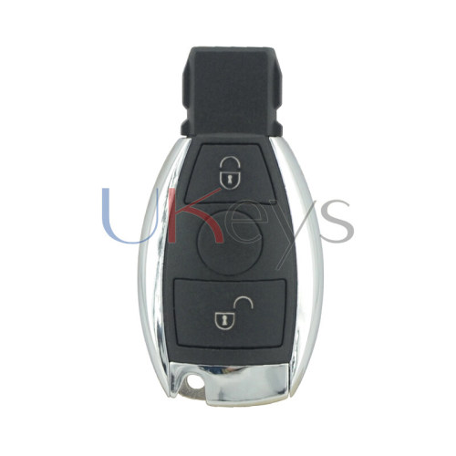 BGA Smart car key shell 2 button with battery holder for Mercedes Benzs 2007-2013