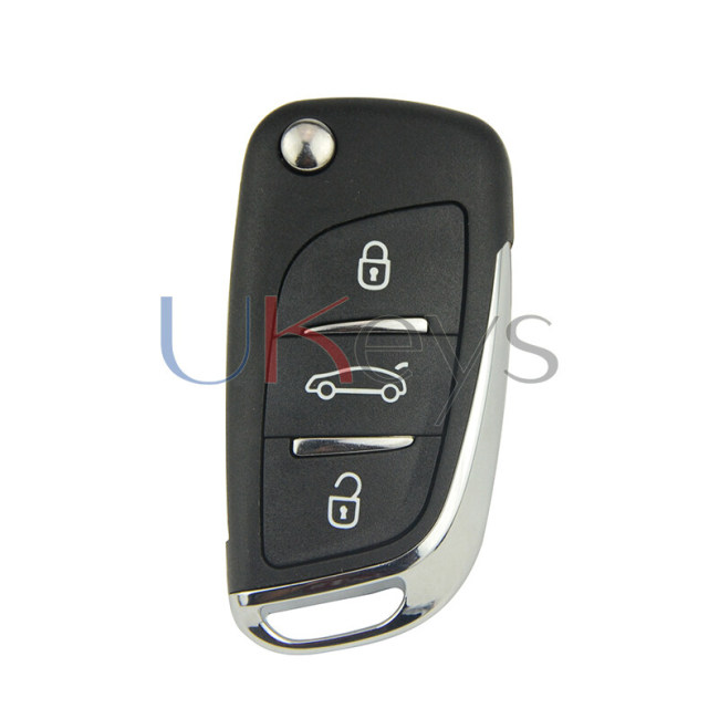 0536 new flip remote key 3 button 434Mhz FSK VA2 for Peugeot