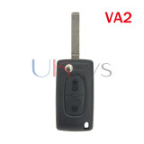 CE0523 remote key shell 2 button VA2/HU83 for Peugeot 207 307 407 807 Citroen C2 C3 C4 C5 C8