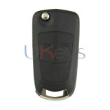 DELPHI G1-AM433TX  93189840 flip remote key 2 button HU100 433Mhz ID46-PCF7941 chip G1-AM433TX for Opel Corsa D 2007 2008 2009 2010 2011 2012