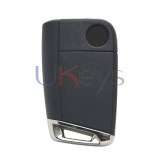 Keyless Flip remote key 3 Buttons 434MHz ID48 Chip Uncut HU66 Blade For VW Volkswagen MQB Golf VII Golf 7 MK7 Skoda Octavia A7