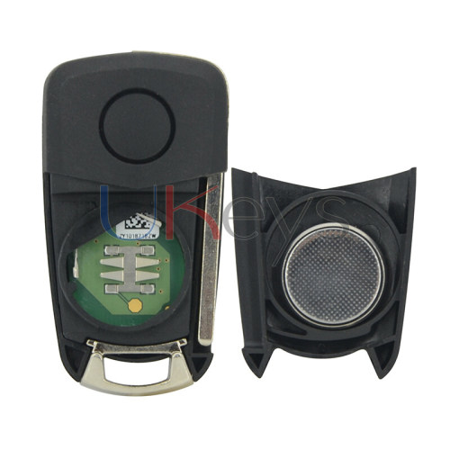 DELPHI G1-AM433TX  93189840 flip remote key 2 button HU100 433Mhz ID46-PCF7941 chip G1-AM433TX for Opel Corsa D 2007 2008 2009 2010 2011 2012