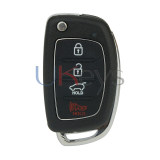 FCC TQ8-RKE-4F25 Flip key shell 4 button for Hyundai Tucson Santa Fe