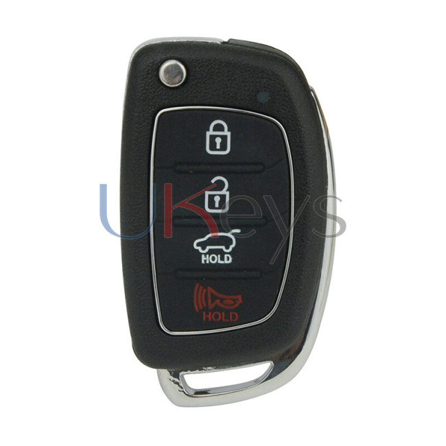 FCC TQ8-RKE-4F25 Flip key shell 4 button for Hyundai Tucson Santa Fe