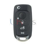 Flip remote key 4 button 433mhz 4A chip SIP22 blade for 2016-2019 Fiat 500 500X 500L
