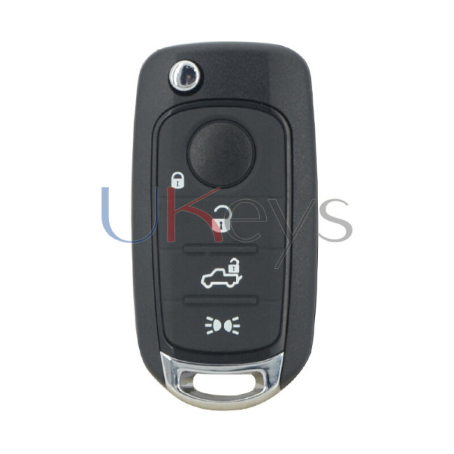 Flip remote key 4 button 433mhz 4A chip SIP22 blade for 2016-2019 Fiat 500 500X 500L