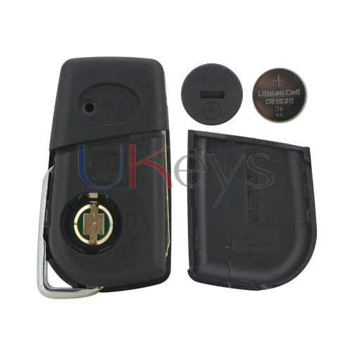 TOKAI RIKA B41TA Flip remote key 3 button TOY43 or TOY48 blade 433mhz H chip for Thailand Toyota Hilux YARIS