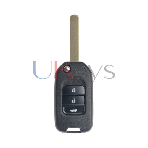 TWB1G721 Flip remote key 3 button 434Mhz G chip FSK ID47-Hitag 3-PCF7961 for Honda Civic HR-V CR-V Accord Jade Crider Odyssey 2015-2018