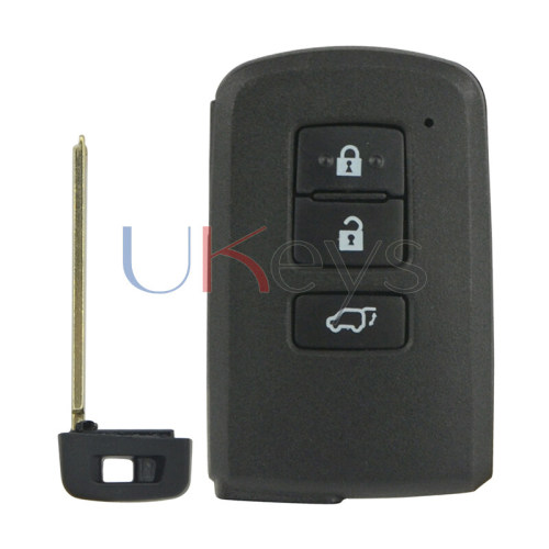 PN 89904-42180 Smart key shell 3 button for Toyota Auris Rav4 Yaris 2013 2014