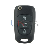 Flip key shell 3 button for Hyundai I20 I30 2008-2012
