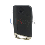 5G0 959 753 AA flip key shell 3 button HU66 blade for VW Golf 7