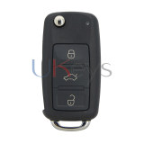 FCC 3D0 959 753 AA Flip key shell 3 button for VW Touareg 2004-2009