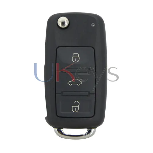 FCC 3D0 959 753 AA Flip key shell 3 button for VW Touareg 2004-2009
