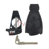 Smart key shell with battery holder 3 button for Mercedes benz C Class E Class CLS CLK ML B CLass SLK CL S Class 2001-2010