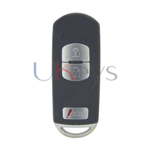FCC ID WAZSKE13D01  WAZSKE13D02 smart key shell 3 button for Mazda CX-3 CX-5 2017-2019 PN KDY3-67-5DY