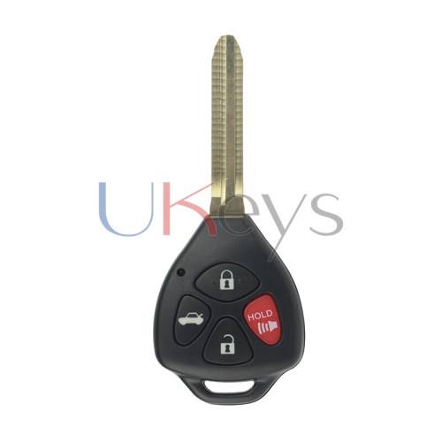 FCC HYQ12BBY 314.4MHZ no chip Remote key 4 button TOY43 for Toyota Camry Corolla 2007-2010 PN 89070-06231