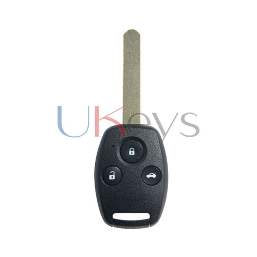FCC HLIK-1T/ HLIK-2T remote key  3 button 433Mhz with electronic ID46 chip for Honda City Fit Jazz Odyssey Fleed 2008-2015
