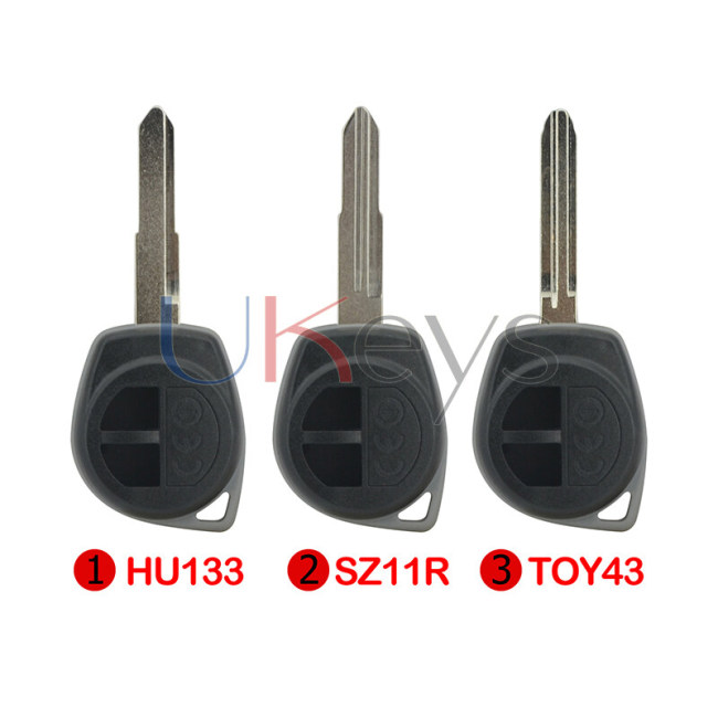 Remote key shell 2 button for Suzuki Grand Vitara Swift Ignis