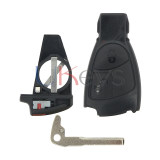 Smart key shell 2 button with battery holder for Mercedes benz C Class E Class CLS CLK ML B Class SLK CL S Class 1998-2009