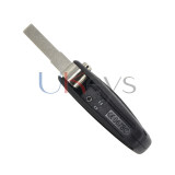 Flip remote key shell 3 button SIP22 blade for Fiat Fiorino 2007-2016