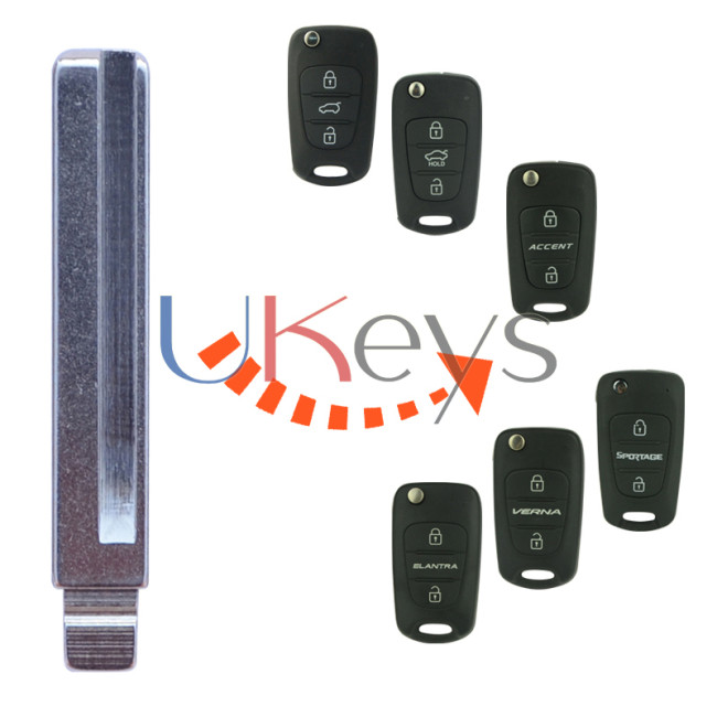 81996-2K000 Flip key blade for Hyundai Elantra Accent Verna I20 I30 Kia Sportage Soul