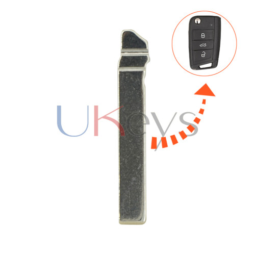 HU162T Replacement Flip Floding Remote Key Blade Car key Blank For VW Golf 7  (New 149#)