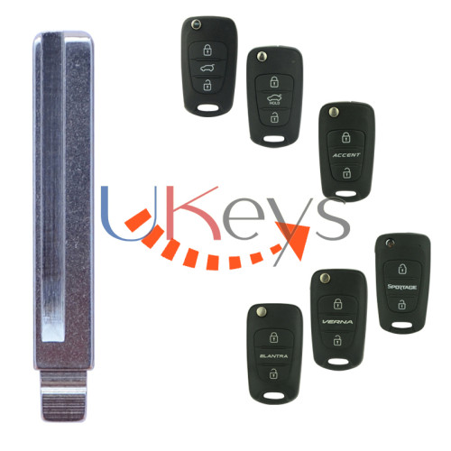 81996-2K000 Flip key blade for Hyundai Elantra Accent Verna I20 I30 Kia Sportage Soul