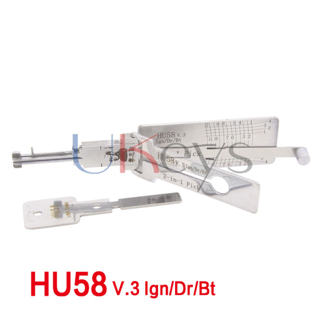 Lishi 2in1 Decoder HU58 v.3 Ign/Dr/Bt