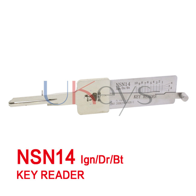 Lishi NSN14 Ign/Dr/Bt key reader