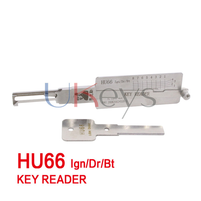 LISHI HU66 Ign/Dr/Bt key reader