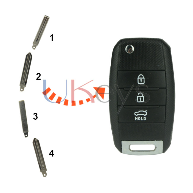 81996-A4000 81996-A7000 Flip key blade for Kia Optima Sorento Forte Soul 2013 2014