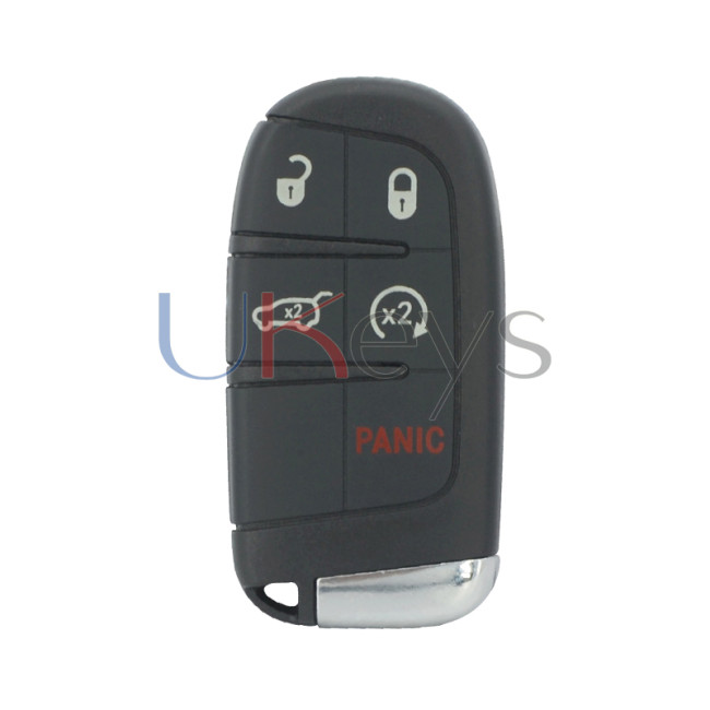 FCC M3N-40821302 Smart key shell 5 button for Jeep Compass included SIP22 key blade