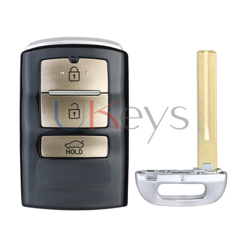 PN: 95440-F6100 Keyless-Go Smart Key 3-Button 433 MHz FSK NCF2952X HITAG 3 47 CHIP For 2016-2019 Kia Cadenza FCC : TQ8-FO8-4F10 / KIA7