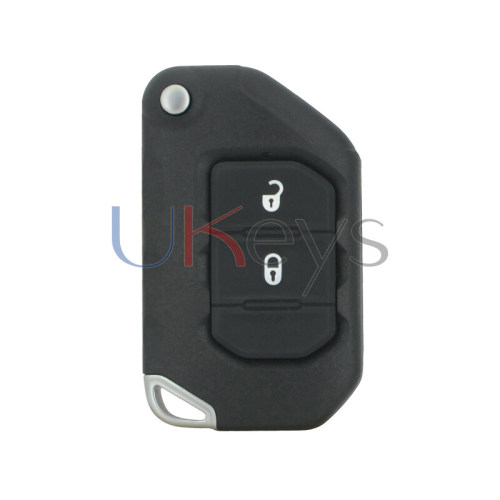 FCC OHT1130261 Flip remote key 2 button 433mhz 4A chip for 2018-2021 Jeep Wrangler PN: 68416786AB SIP22