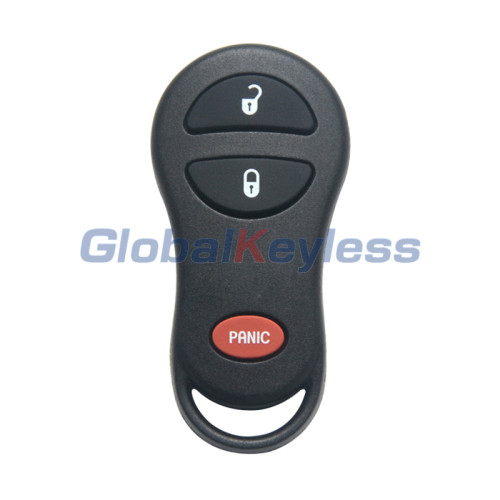 Remote fob shell 3 button for Chrysler Town & Country Dodge Caravan Ram 1500 2000-2003
