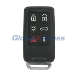 FCC KR55WK49264 Smart key shell 5 button for Volvo 2007-2011 XC70 V70 XC60 S80 S60