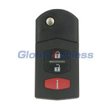 FCC BGBX1T478SKE12501 flip remote key no chip 3button 315Mhz for Mazda 2 5 CX-7 CX-9 2007-2012 SKE125-01