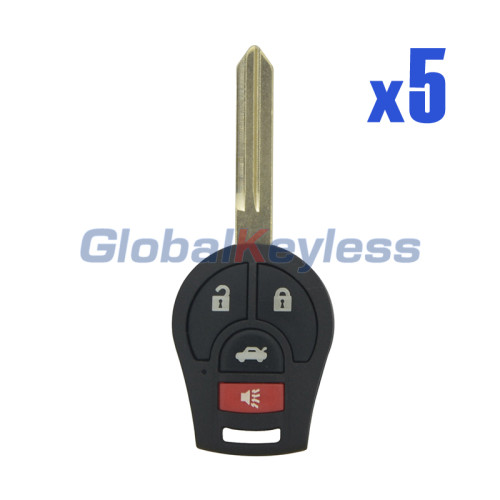 P/N H0561-C993A Remote key 4 button 315Mhz 46 chip for Nissan Sentra 370Z Cube FCC CWTWB1U751 (Pack of 5)