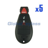 IYZ-C01C Fobik key 434Mhz for Chrysler Town & Country 300 2008-2012 (Pack of 5)