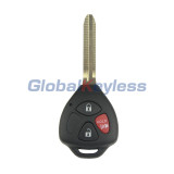 FCC HYQ12BDC HYQ12BBY 314.4Mhz G chip Yaris Camry RAV4 Remote key 3 button toy43 blade for Toyota PN 89070-42670 89070-35170