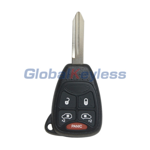 Remote head key shell 5 button for Chrysler Sebring 200 Convertible Jeep Liberty Commander 2007