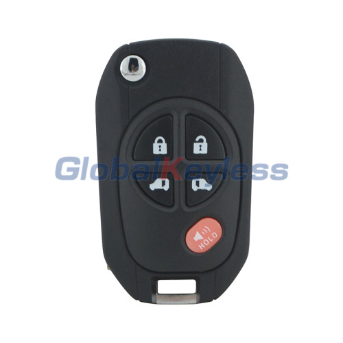 Modified flip key shell 5 button TOY43 blade for Toyota Sequoia