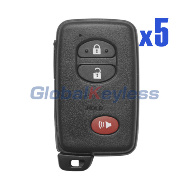 FCC HYQ14ACX smart key 315mhz 3 button 4D chip for 2009-2017 Toyota Prius 4Runner Venza PN 89904-47230 (GNE Board 271451-5290) (Pack of 5)